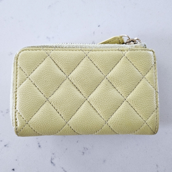 Chanel Yellow Caviar Coin Key Case Pouch - Picture 2 of 11